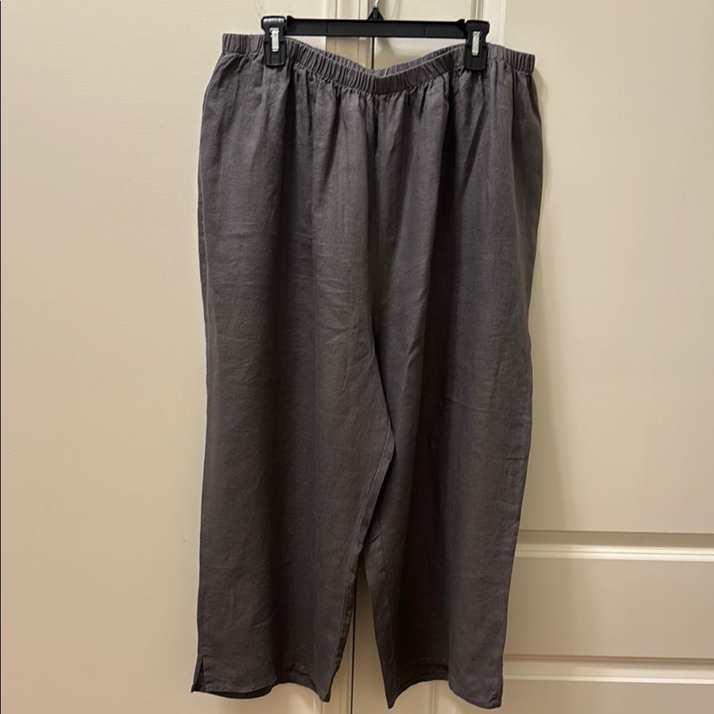 NWT FLAX women flood pants